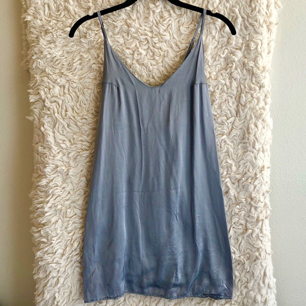 Light blue silk dress👗